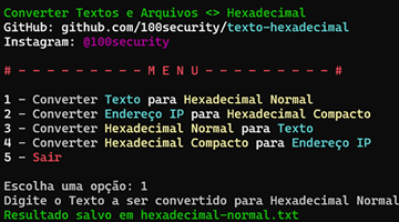 Texto-Hexadecimal