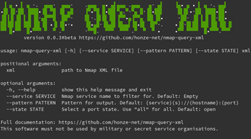 NMAP  Query XML