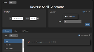 Reverse Shell Generator